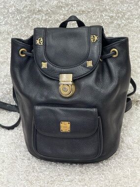MCM vintage leather bag pack